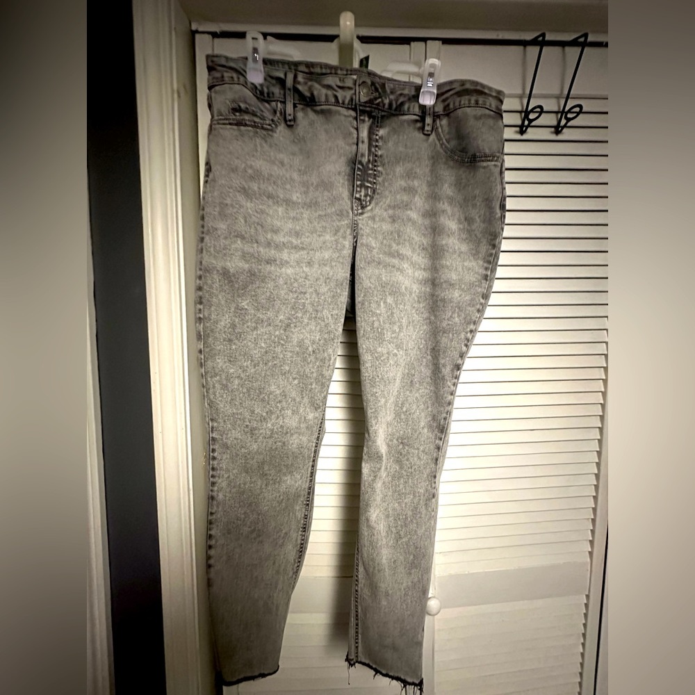 Stone Washed Plus Size Ava and Viv Jeans, size 18